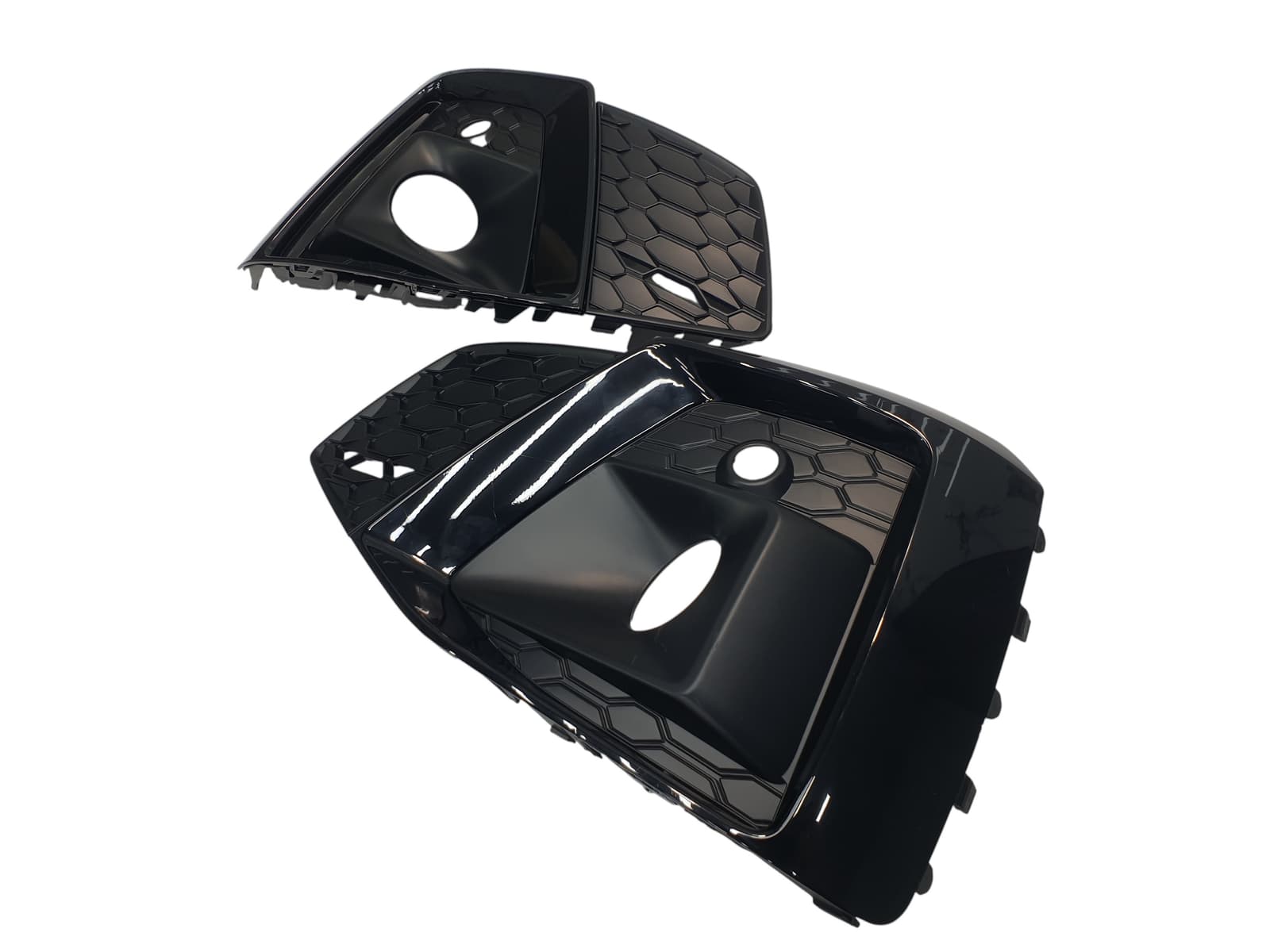 Решітки в бампер Full Black (S-Line) на Audi A5 B9 2020-2023 року 2
