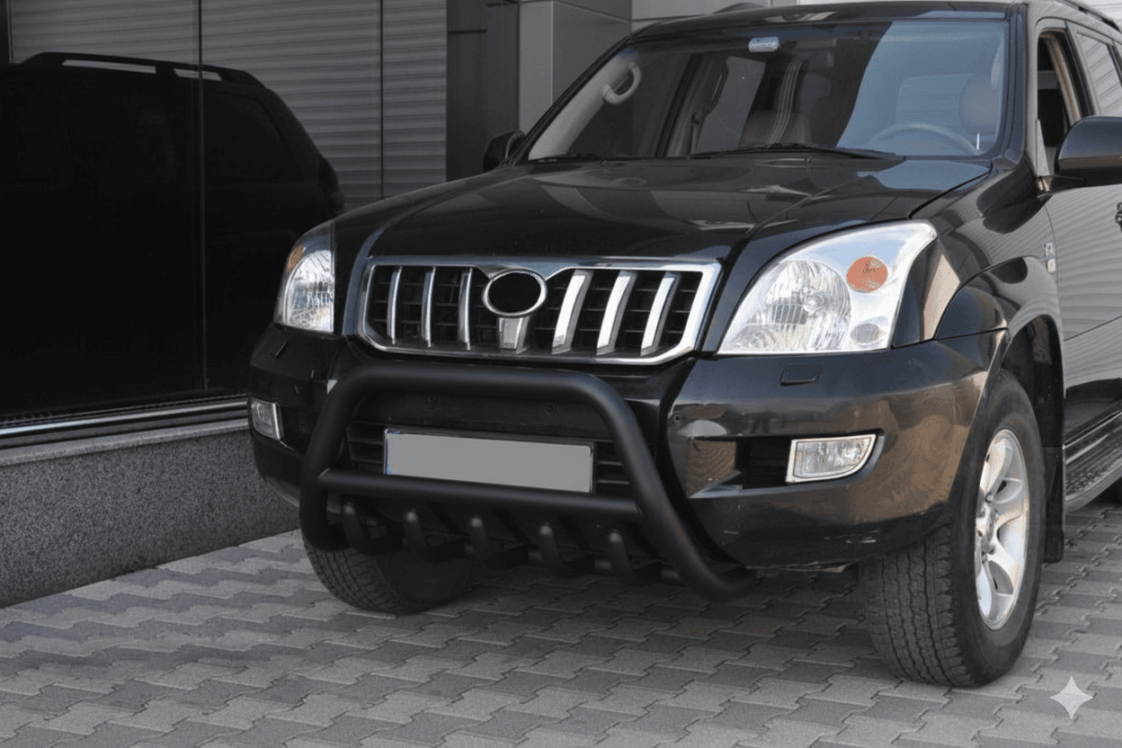 Кенгурятник низький WT003 Black (нерж)