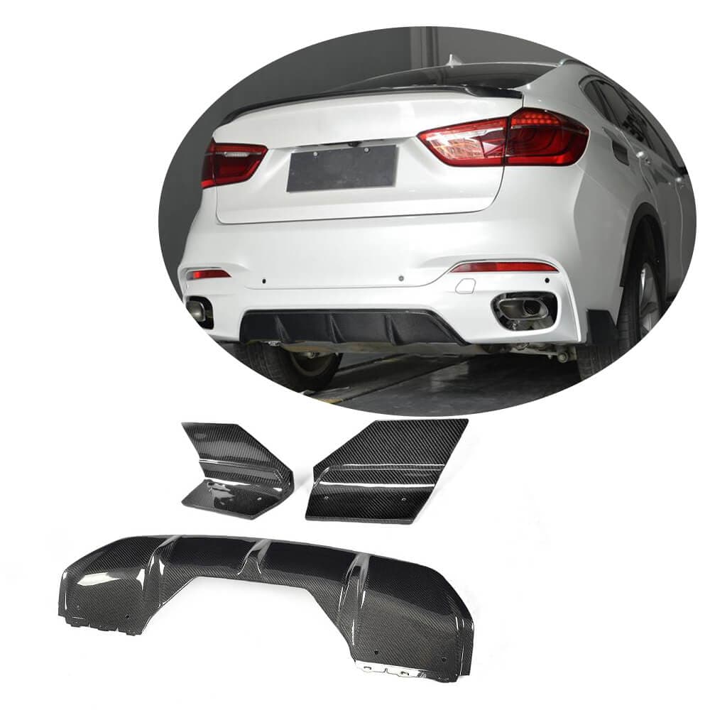 Дифузор заднього бампера V1 (для M-Sport, Карбон)