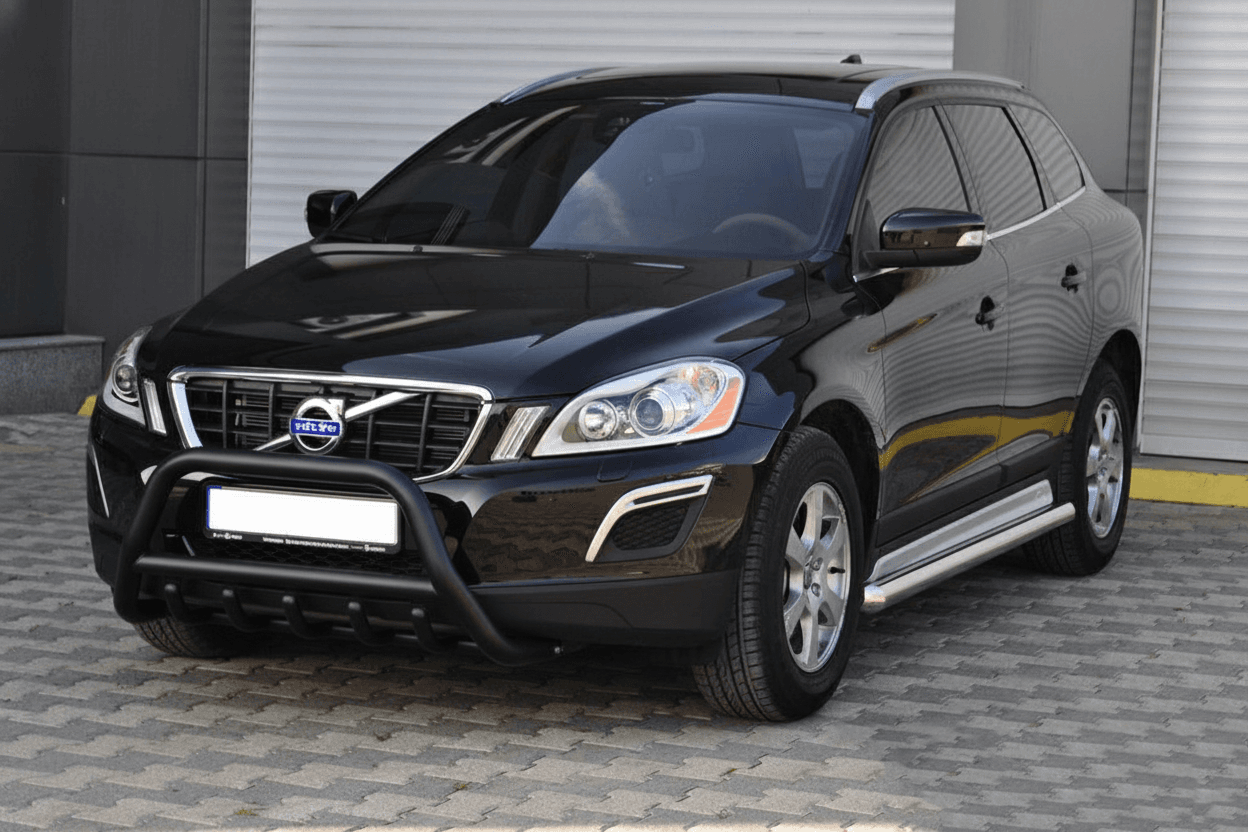 Кенгурятник WT003 Black (нерж)