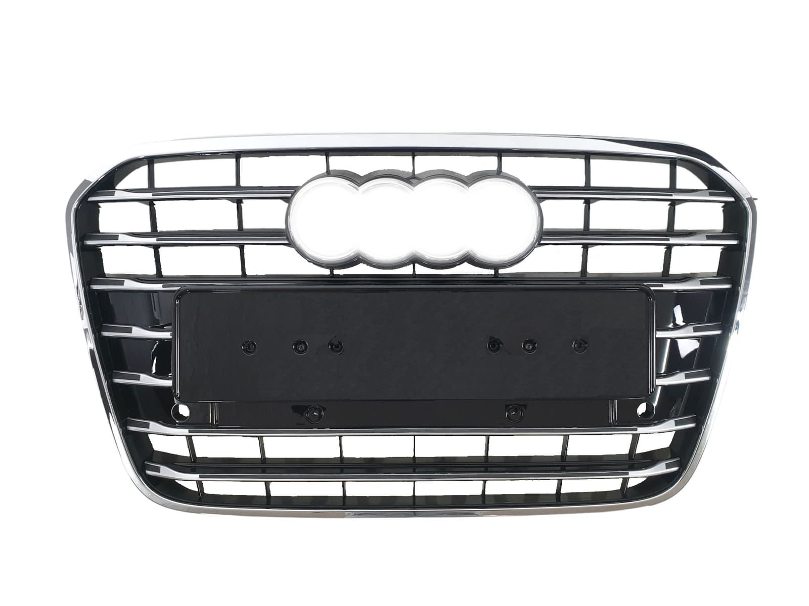 Решітка радіатора Chrome Black (в стилі S6) на Audi A6 C7 2011-2014 року 2