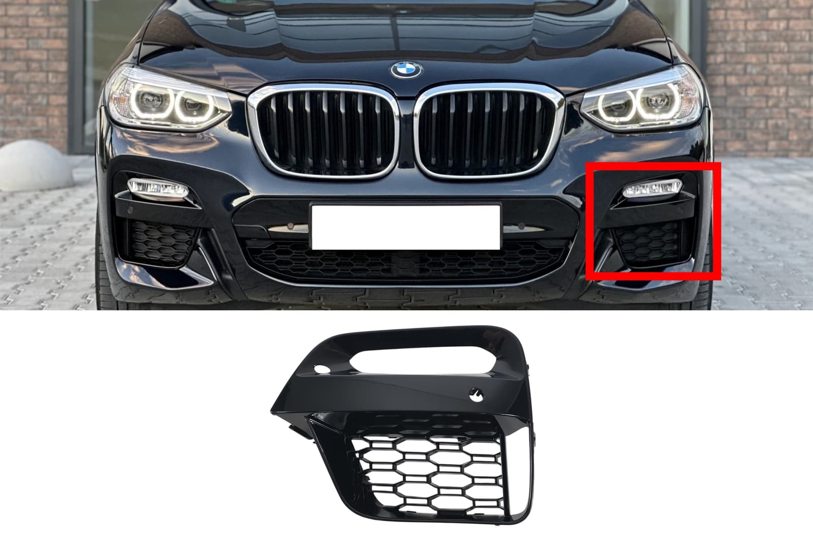Решітки в бампер LH (M-Paket) на BMW X3 G01 2018-2022 року