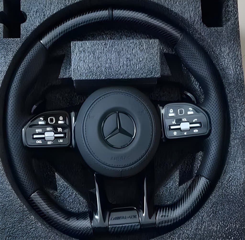 Кермо AMG 2018-Style (Карбон + чорні кнопки, 4pin)