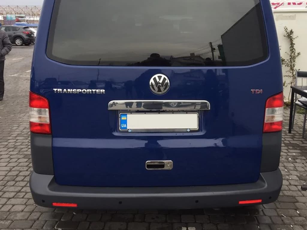 Накладка над номером двері Ляда (нерж) Transporter, Carmos - Турецька сталь 2