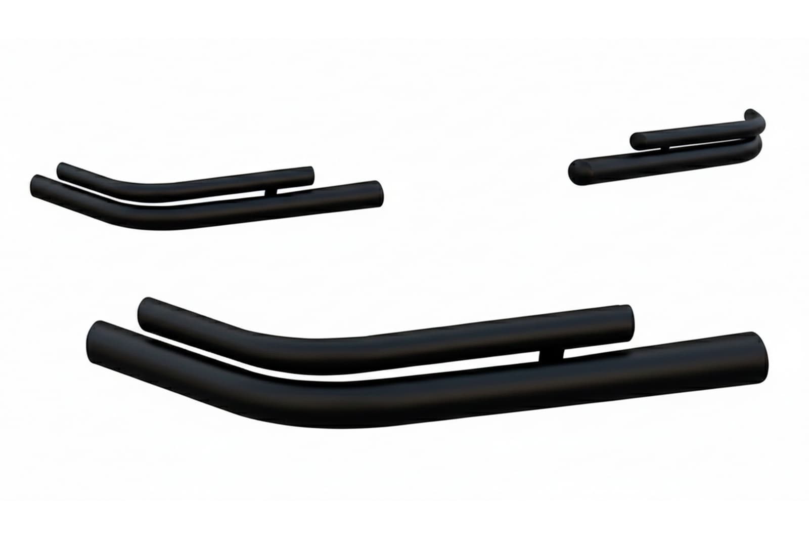 Задні подвійні куточки AK003-double Black (2 шт., нерж)