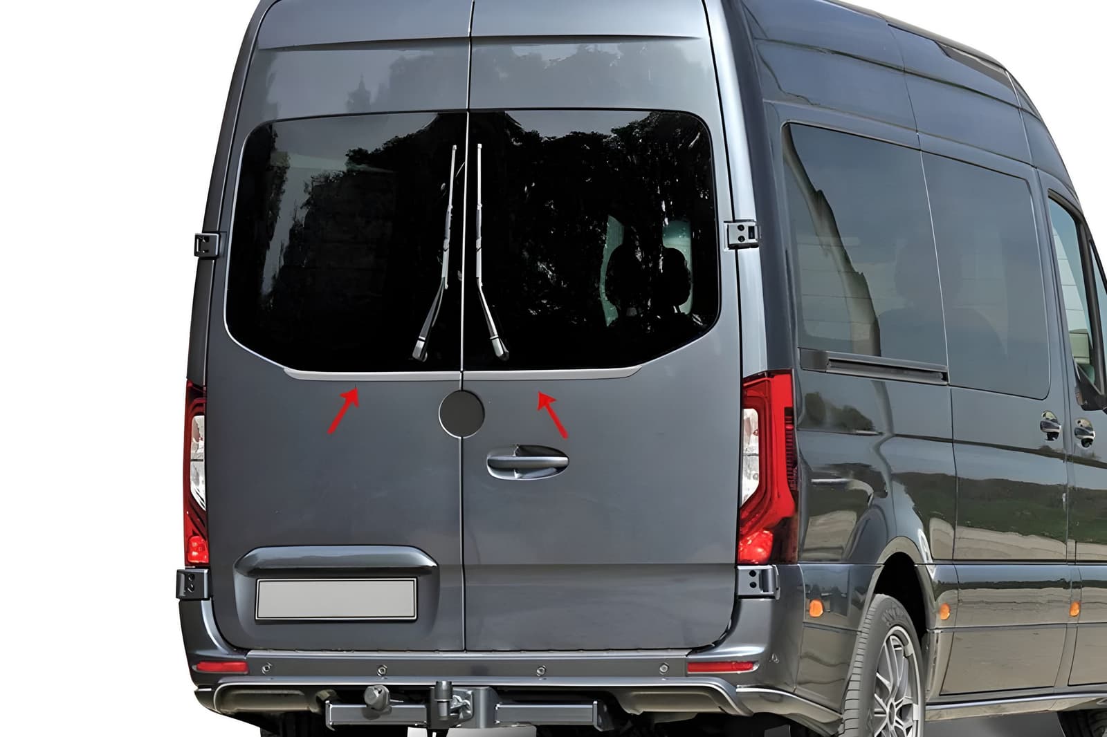 Кромка заднього скла (2 шт, нерж) Carmos - Турецька сталь