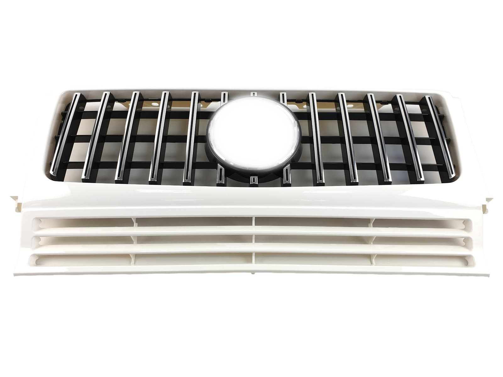 Решітка радіатора Chrome White GT на Mercedes-Benz G-Class W463 1990-2018 року 2