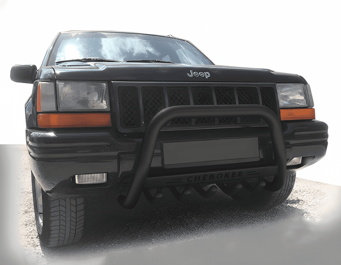 Кенгурятник WT004 Black (нерж)