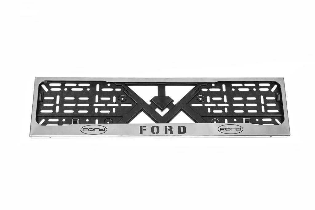 Рамка під номер хром Ford (1 шт, нержавіюча сталь)