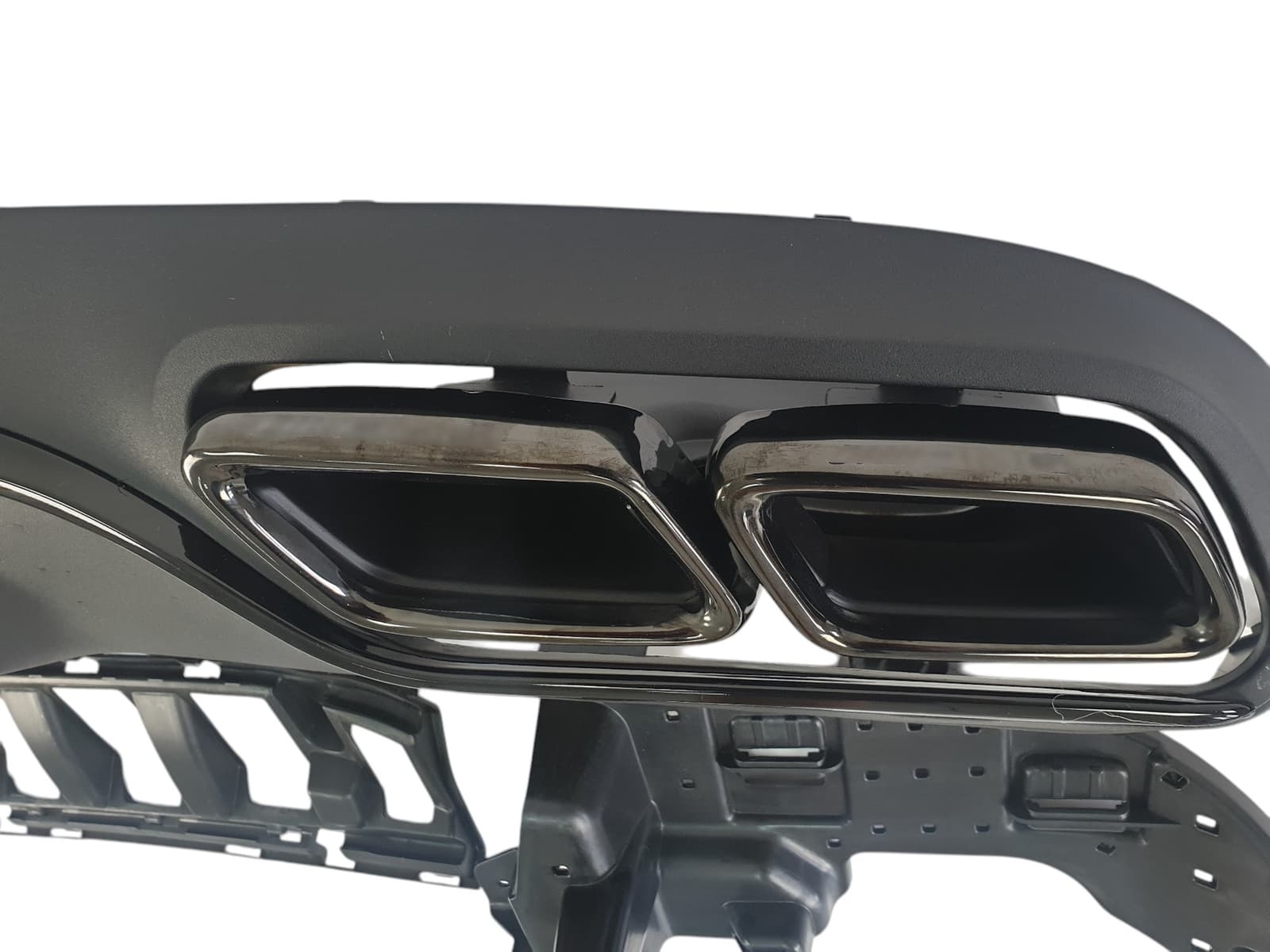 Дифузор (заднього бампера) Full Black (стиль AMG C63) Coupe на Mercedes-Benz C-Class W205 2014-2018 року 3