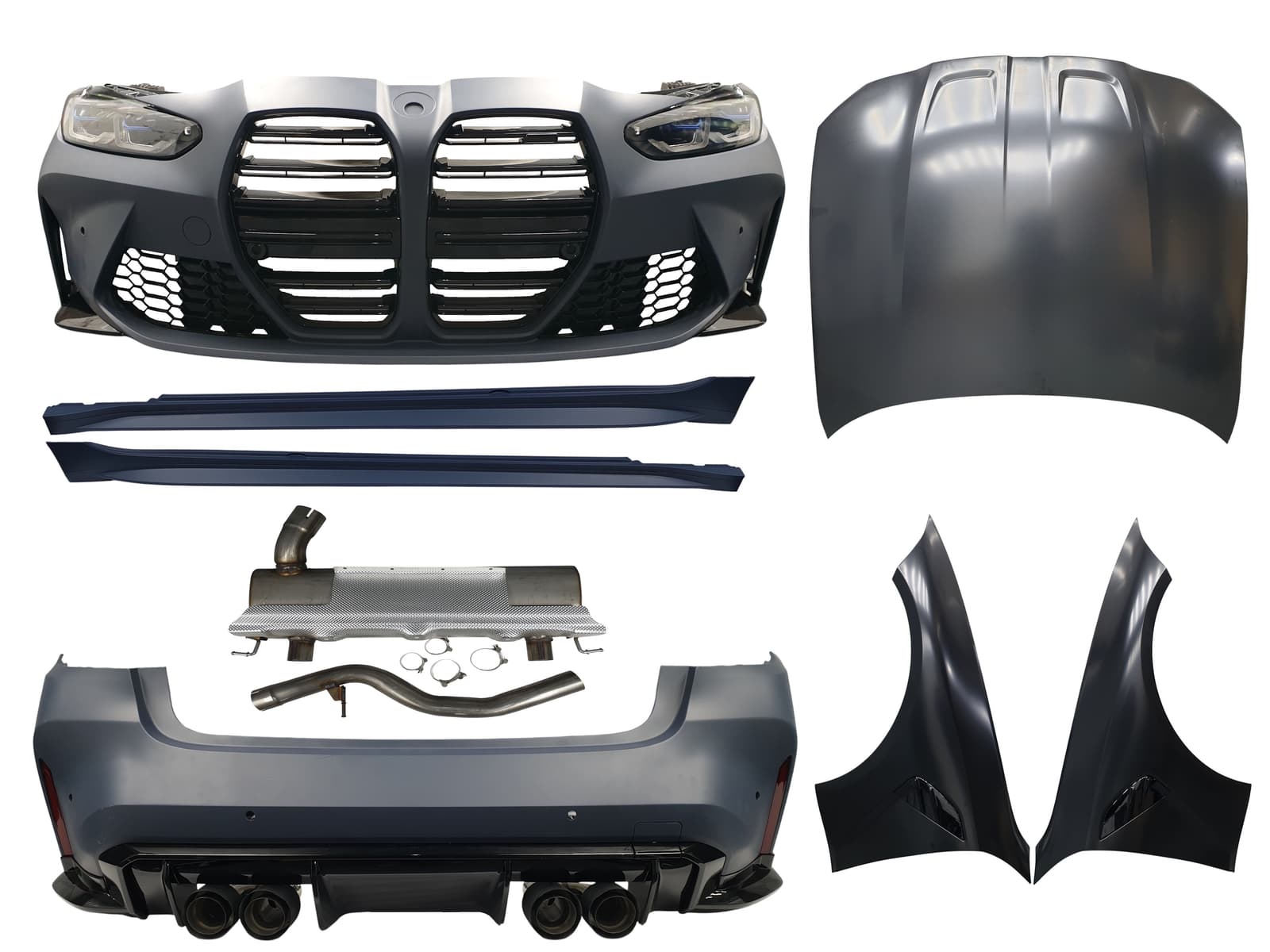 Комплект рестайлінга (в нову модель) (to M3 G80) Full Set на BMW 3 Series G20 / G21 2018-2022 року
