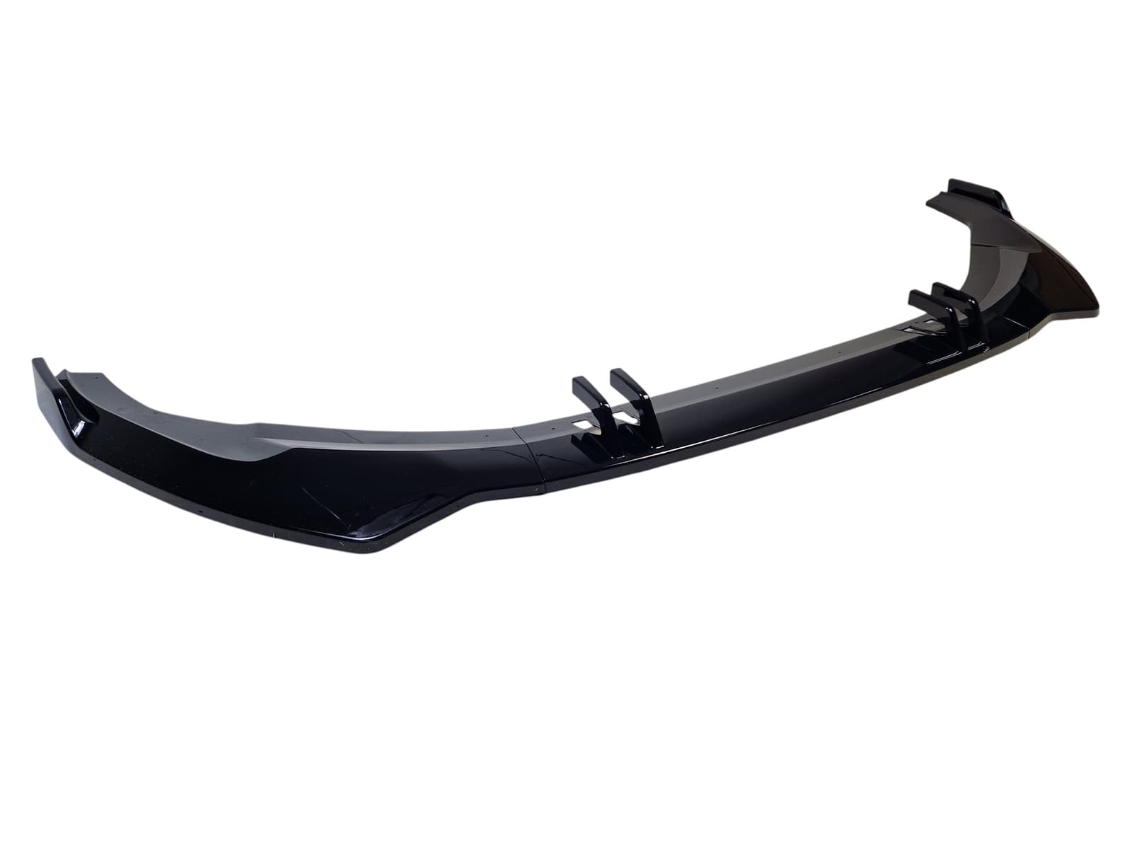 Губа (переднього бампера) Full Black (RS бампер) на Audi A5 B9 2020-2023 року 4