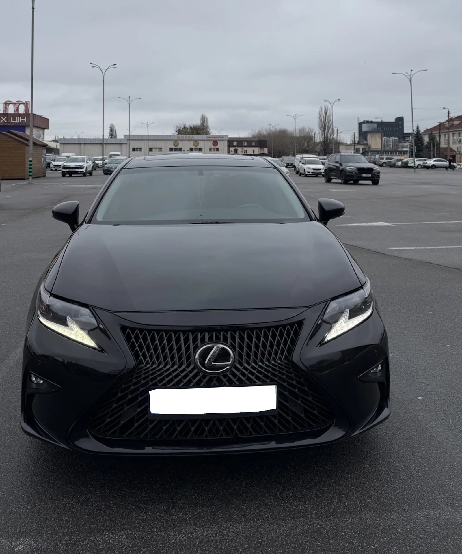 Решітка радіатора Black (стиль F-Sport) на Lexus ES 2015-2018 року 5