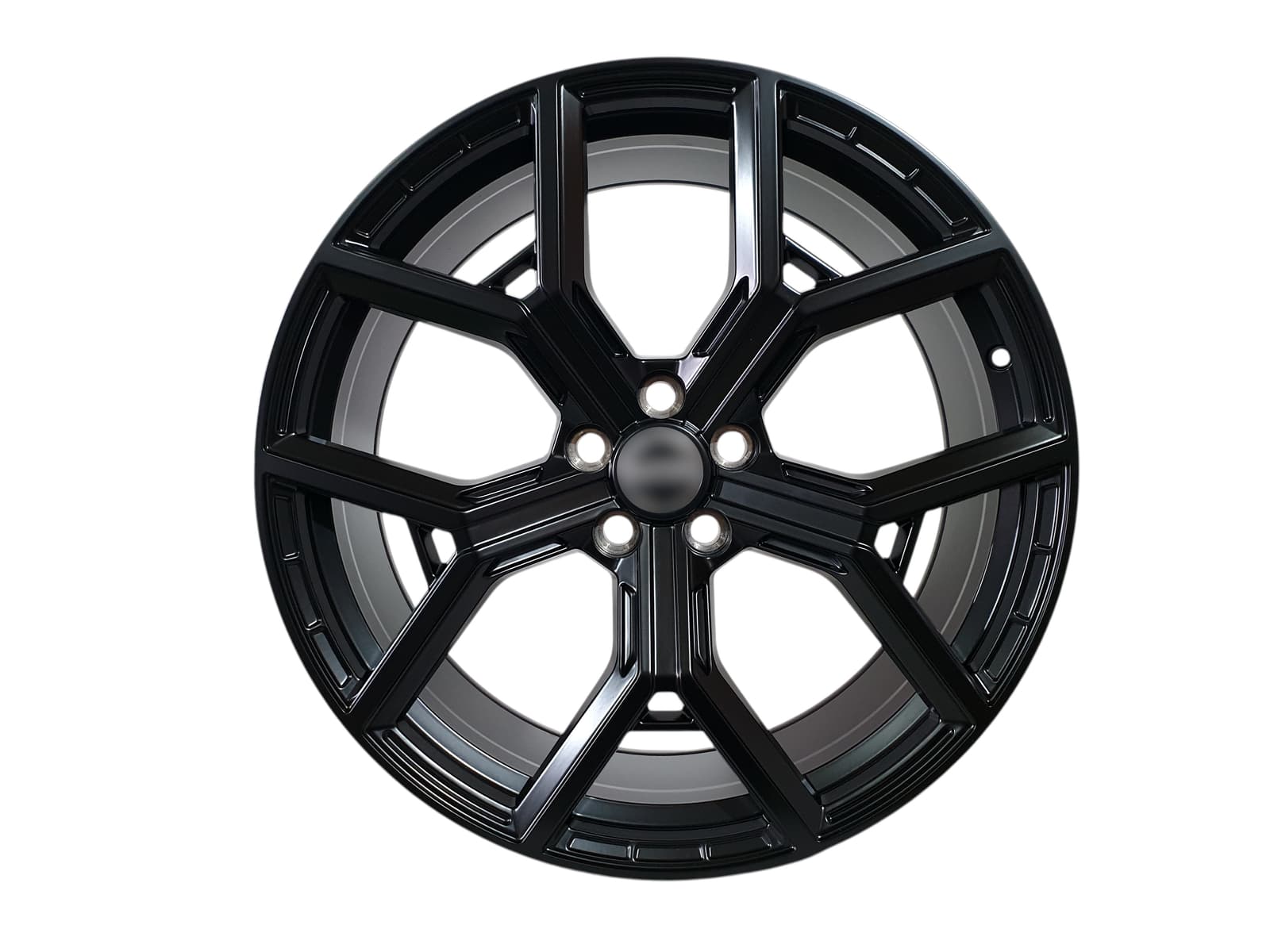 R22 Satin Black Диски (одноширокі 9.5J ET45) на Land Rover Range Rover Sport L320 2005-2010 року