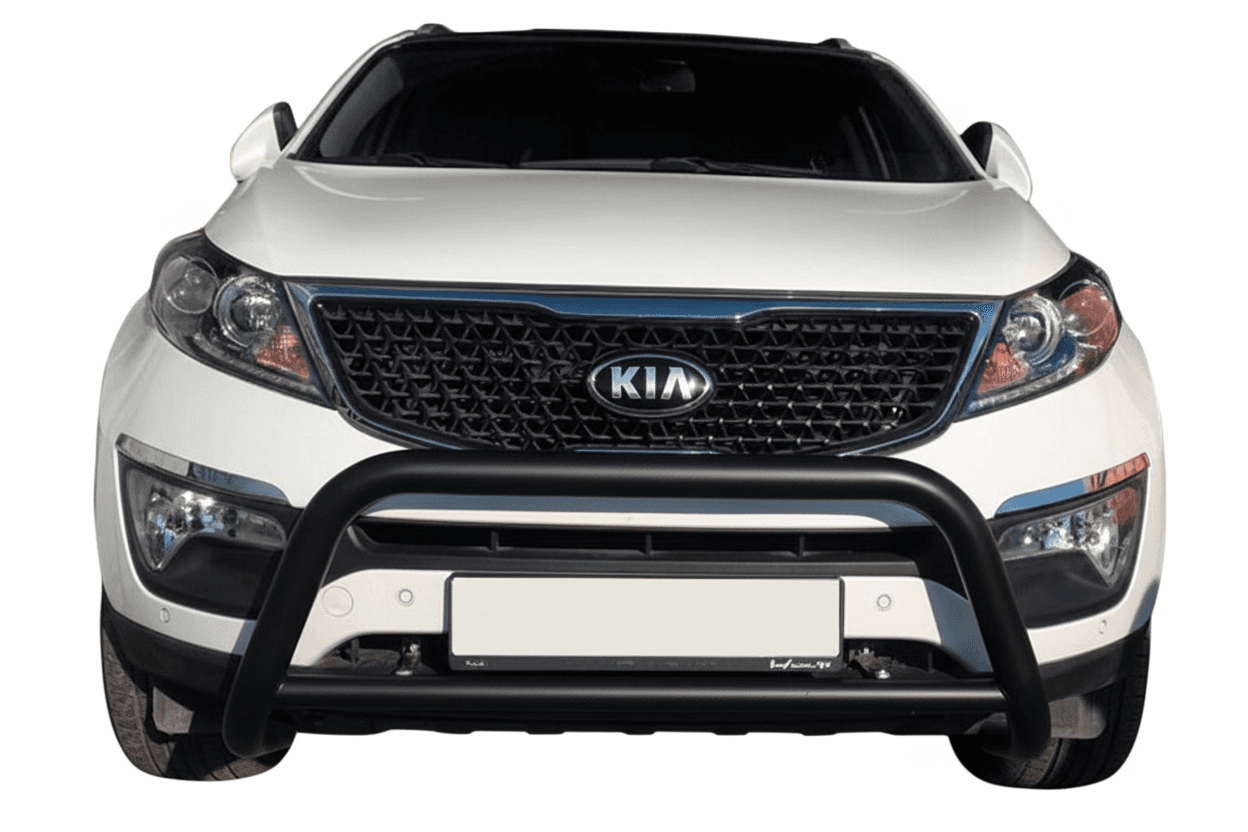 Кенгурятник WT005 Black (нерж.)