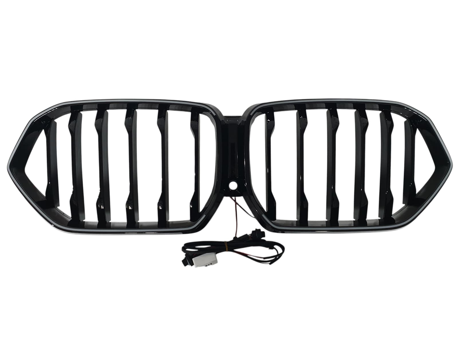 Ніздрі Чорний глянець LED (Iconic Glow) 1bar на BMW X6 G06 2019-2022 року 4