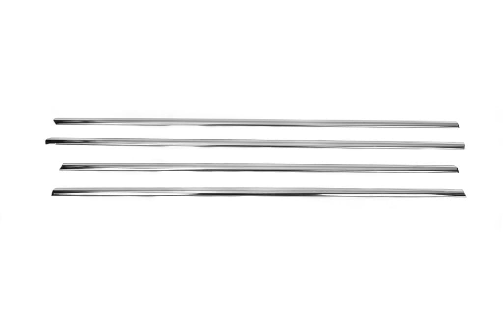 Нижні молдинги скла Black Chrome (4 шт, нерж) 2