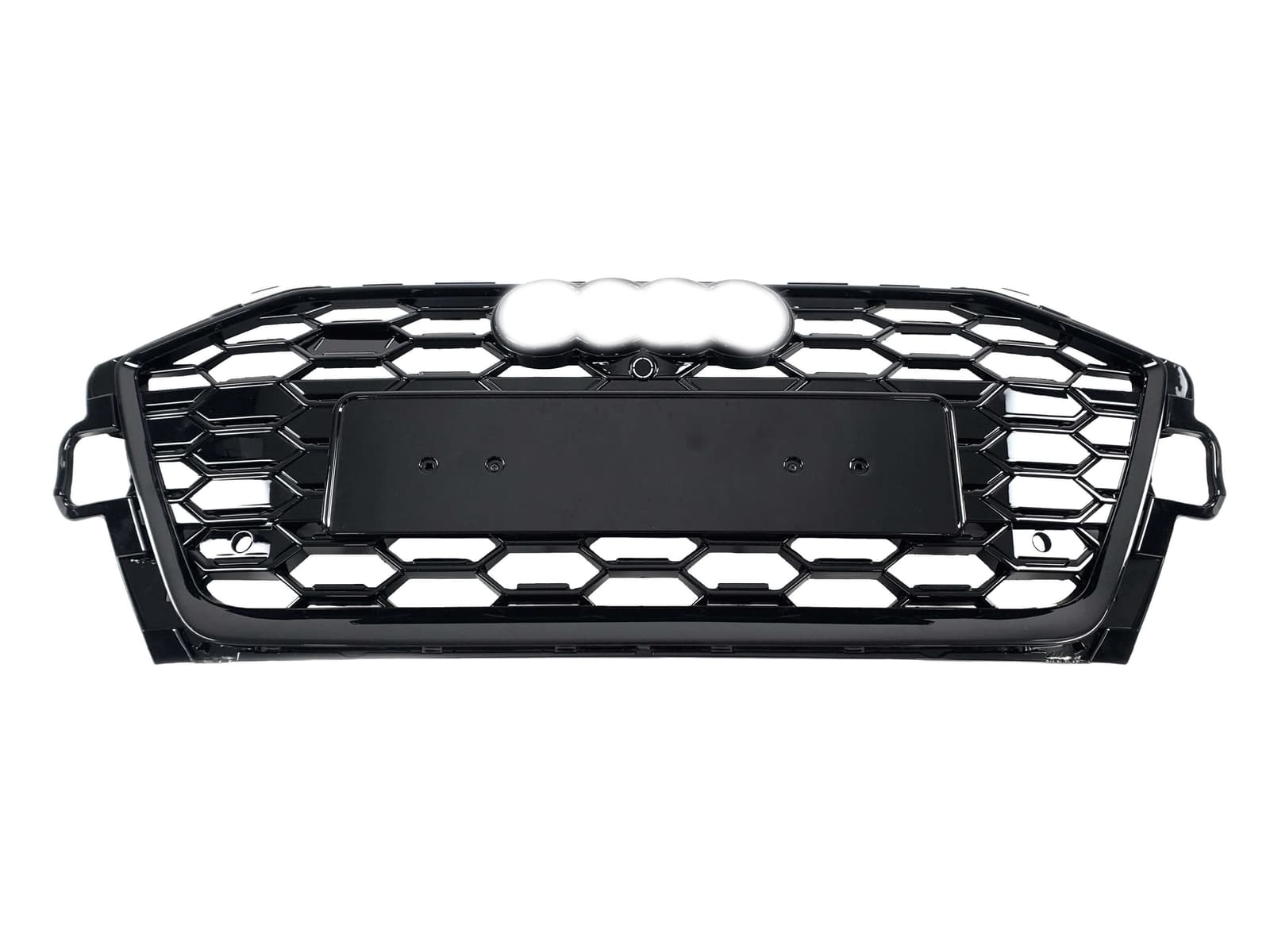 Решітка радіатора Full Black Gloss (в стилі S4) на Audi A4 B9 2019-2023 року 2
