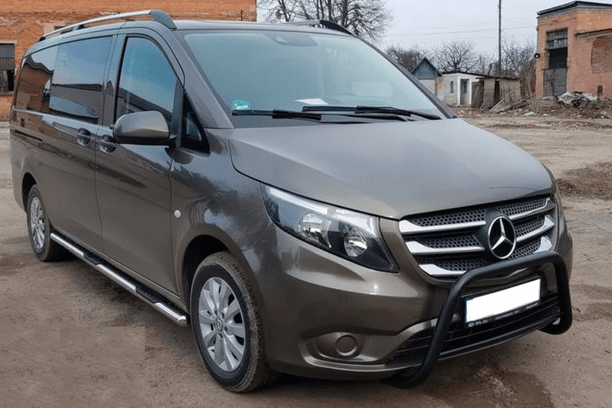 Кенгурятник WT006 Black (нерж.)