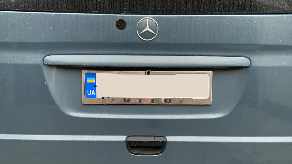 Рамка під номер хром (1 шт, нержавіюча сталь) 2