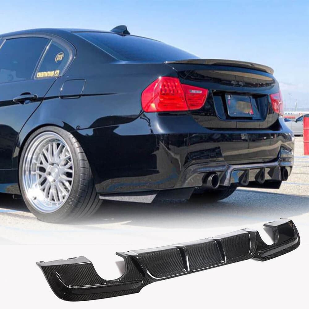 Дифузор заднього бампера V1 (для E90 M-Sport, Карбон)
