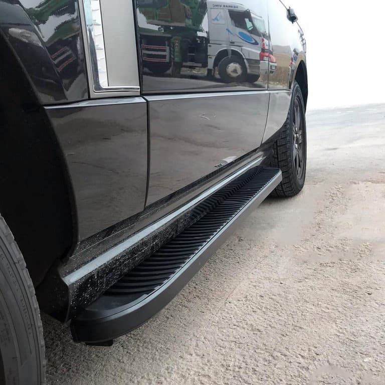 Бокові пороги Tayga Black (2 шт., алюміній)