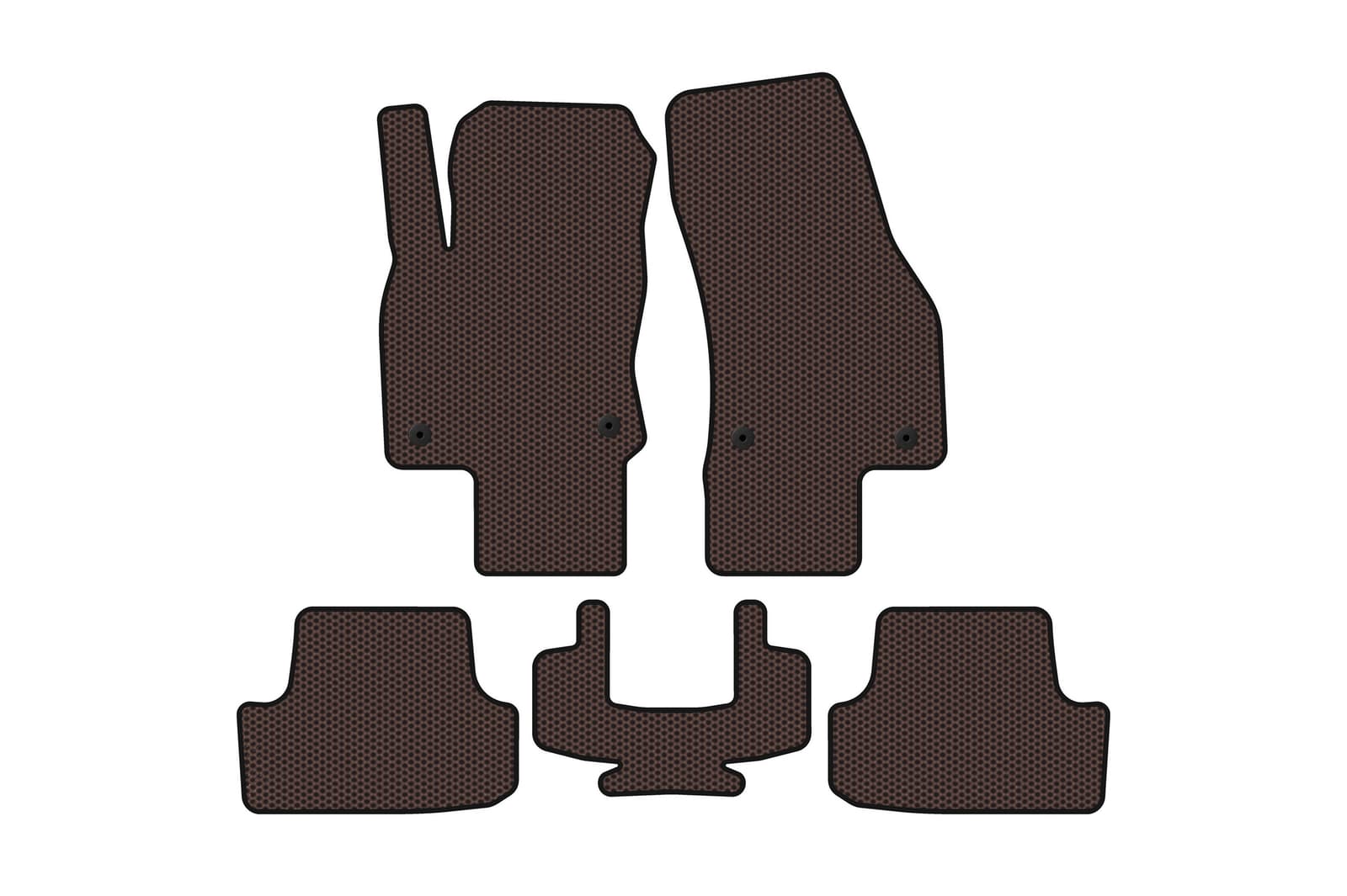 Гумові килимки Carsuit (5-ти дверний, коричневий)