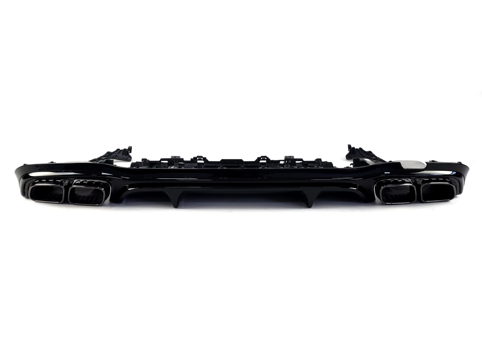 Дифузор (заднього бампера) Full Black (стиль E63) Sedan AMG на Mercedes-Benz E-Class W213 2020-2023 року 2