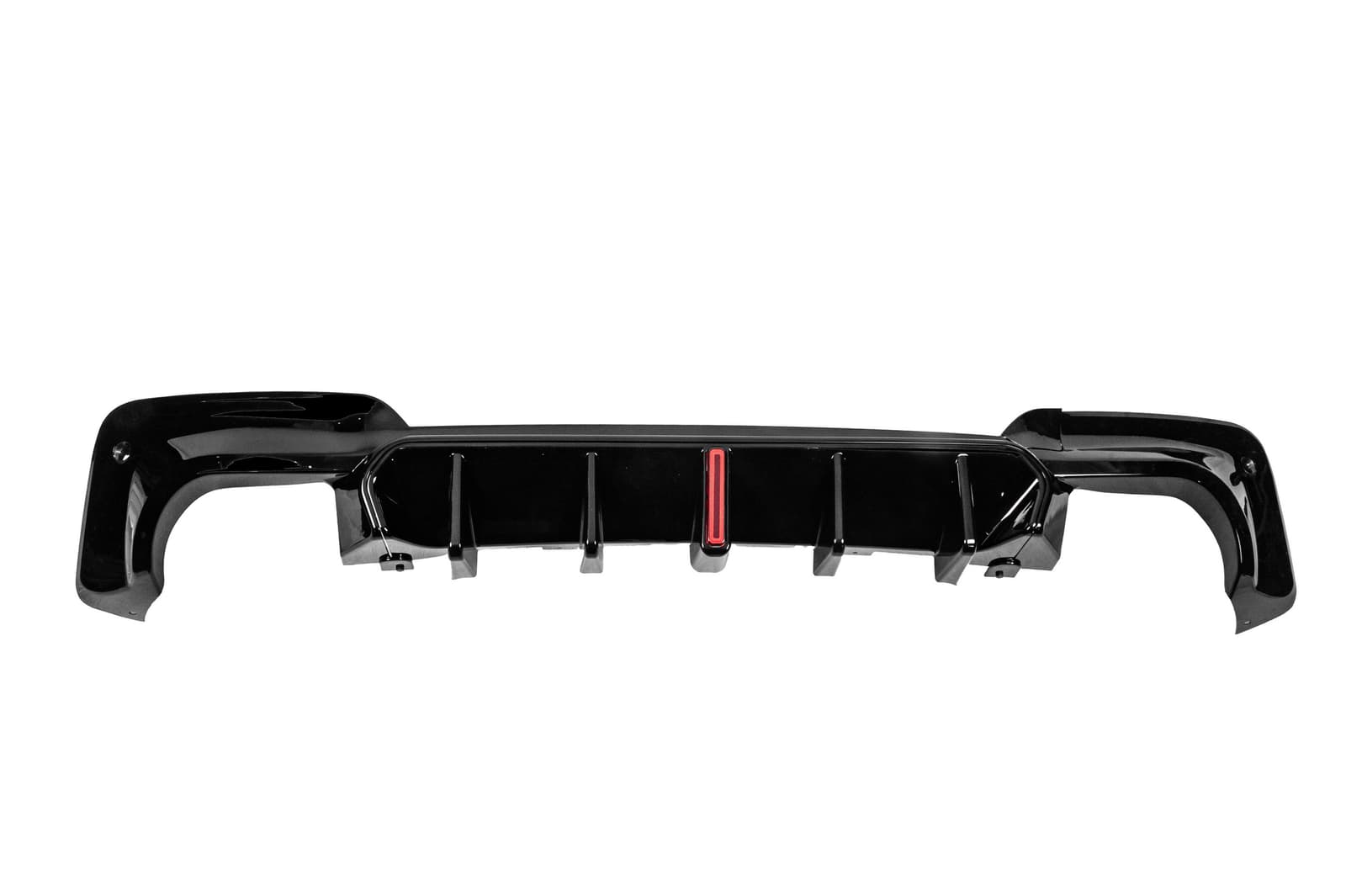 Дифузор заднього бампера CS-Style LED (для M-Sport 2018-2021, ABS)