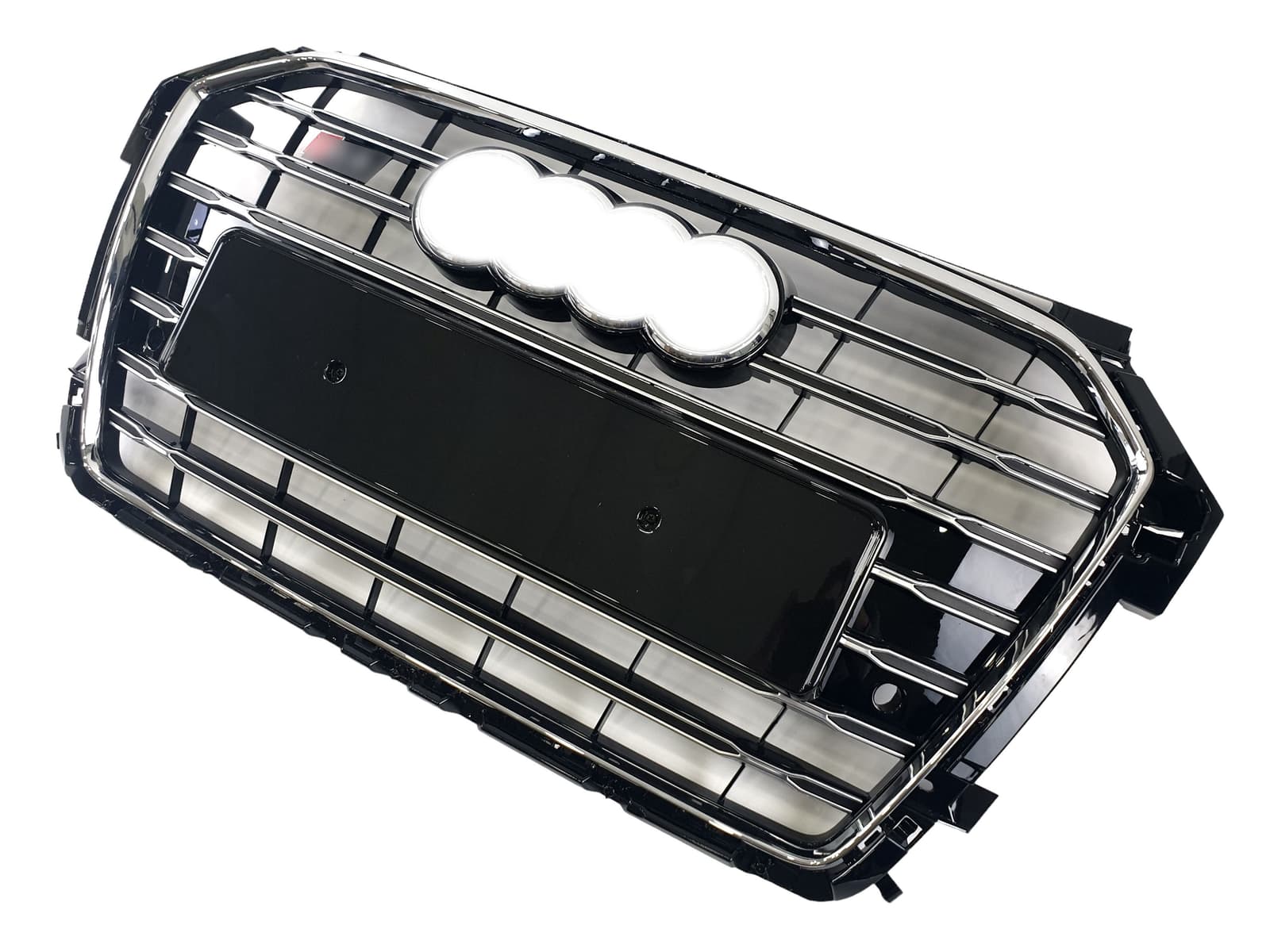 Решітка радіатора Chrome Black (в стилі S1) на Audi A1 8X 2014-2019 року 3