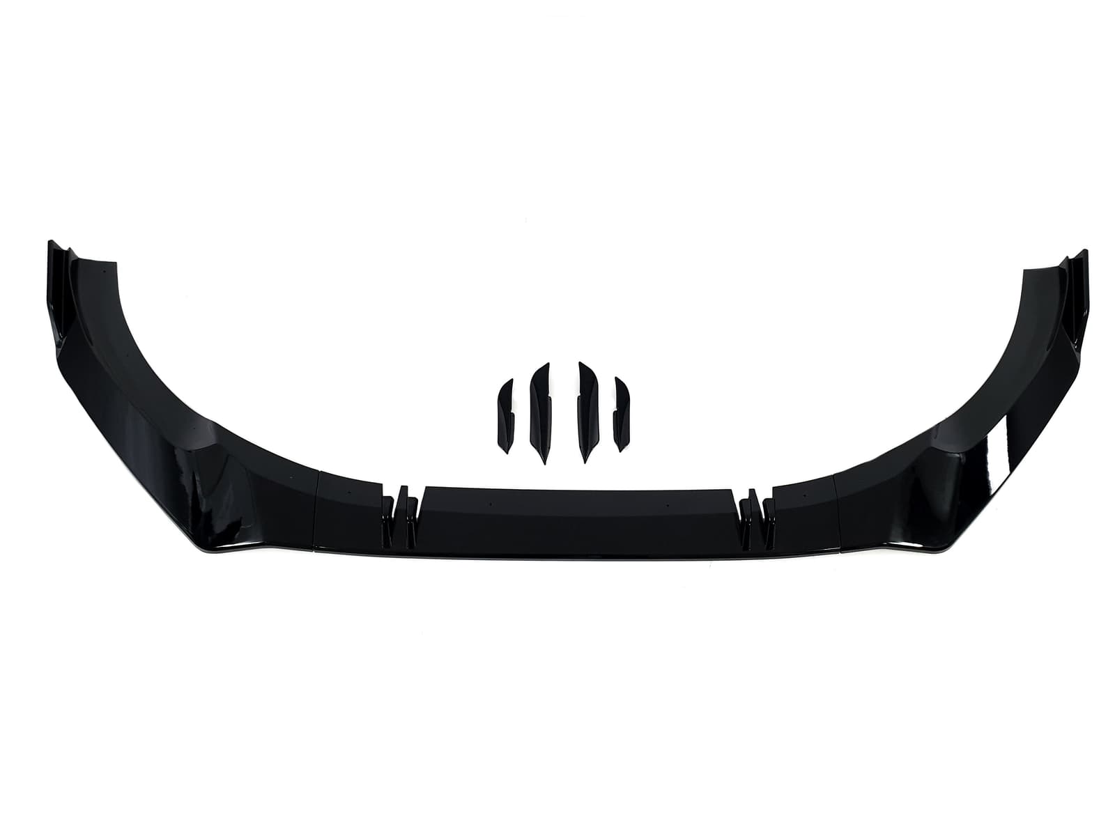 Губа (переднього бампера) Full Black (звичайний бампер) на Audi A5 B9 2020-2023 року 2