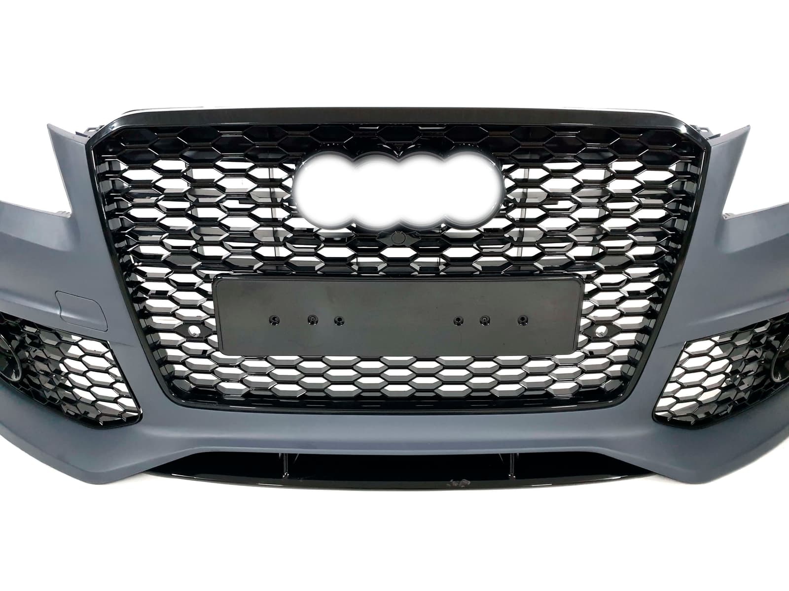 Передній бампер (в стилі RS) V1 на Audi A8 D4 2010-2014 року 3
