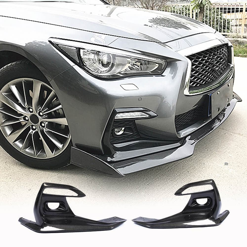 Накладки на протитуманки (для Q50 Sport 2018-2022, Карбон)