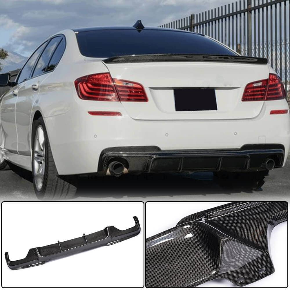 Дифузор заднього бампера V3 (для F10 M-Sport, Карбон)