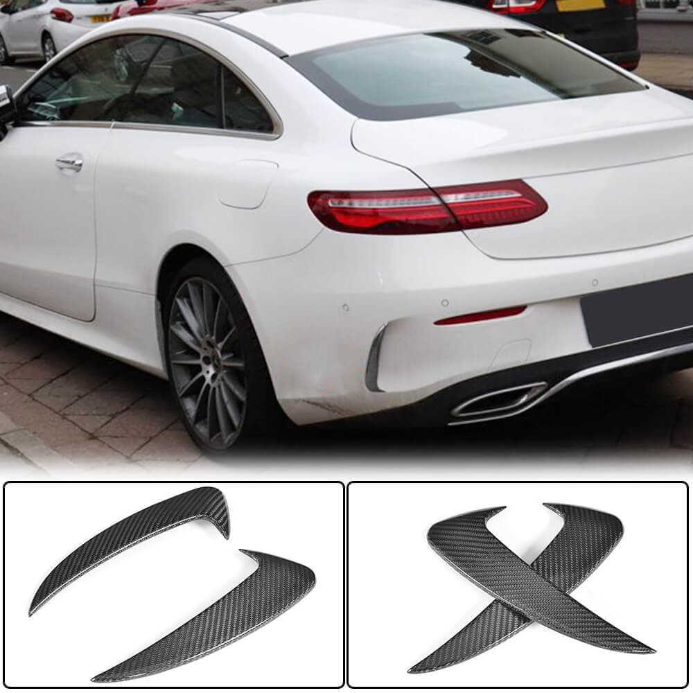 Накладки на задній бампер V1 (для купе/кабріолет Base/AMG-Line/C43 AMG 2015-2019, Карбон)