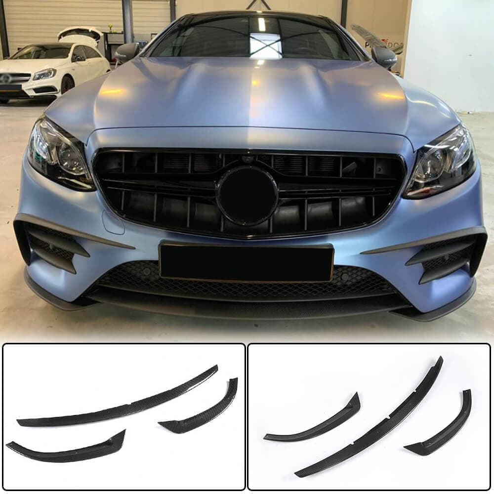 Накладка на передній бампер Lip (для AMG-Line 2017-2019, Карбон)