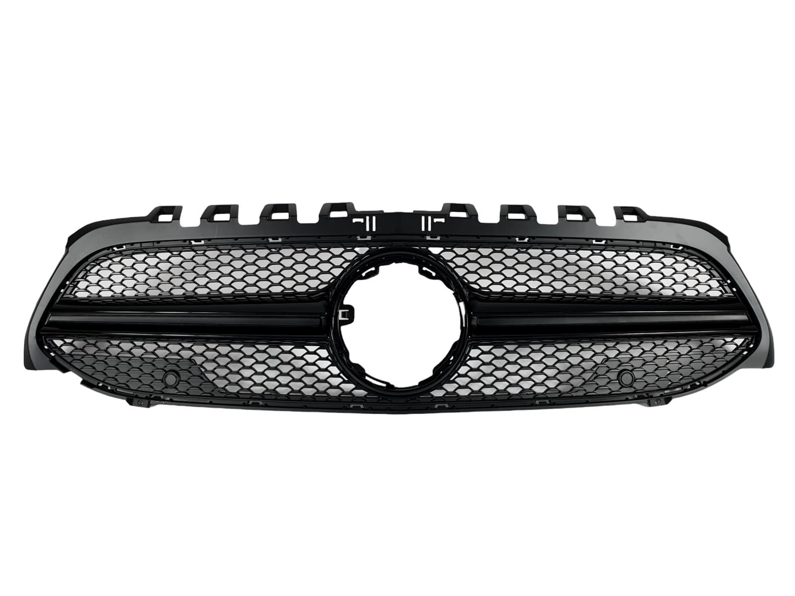 Решітка радіатора Full Black (без місця під камеру) AMG на Mercedes-Benz A-Class W177 2018-2022 року