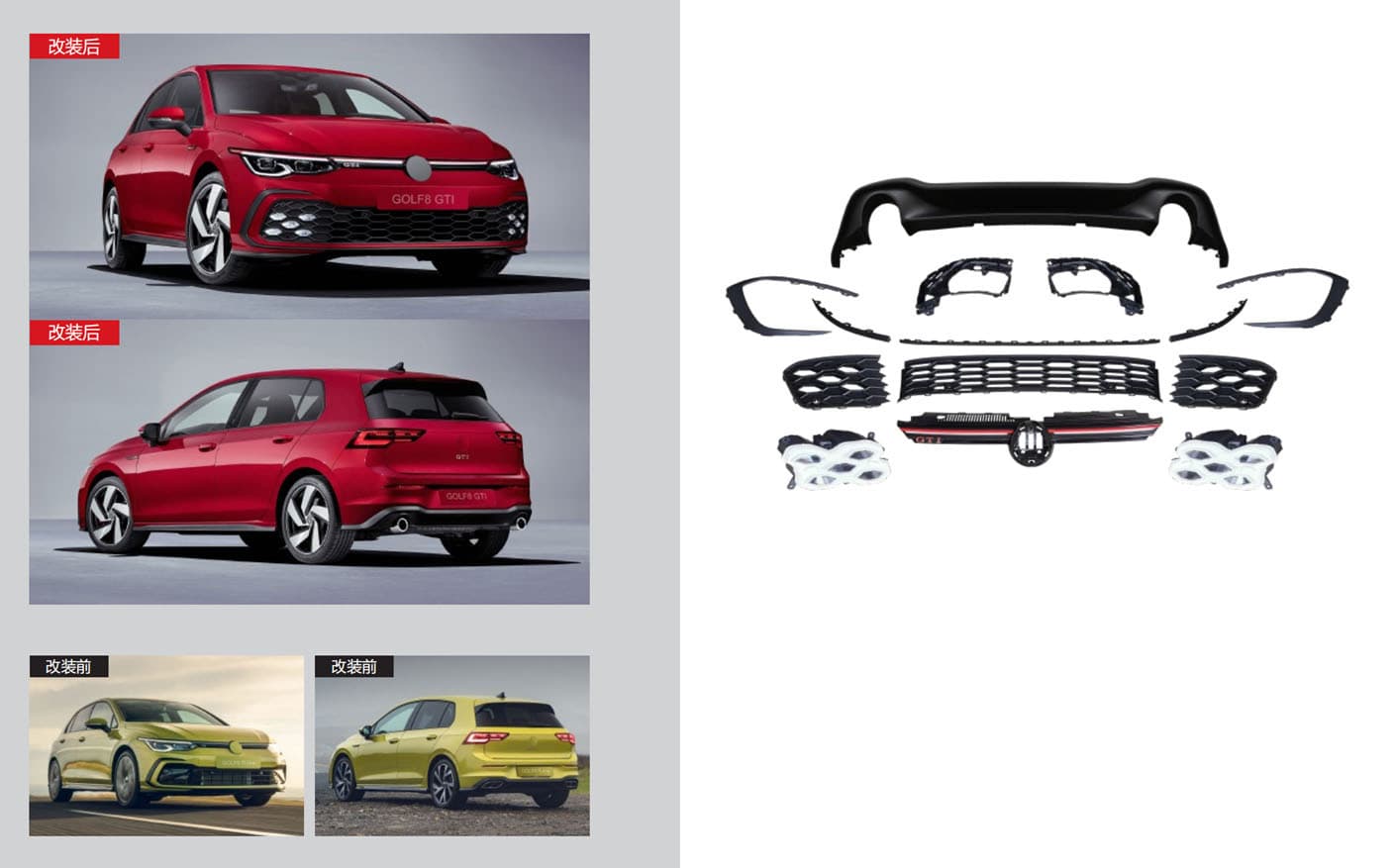 Комплект обвісів GTI (Для R-Line)