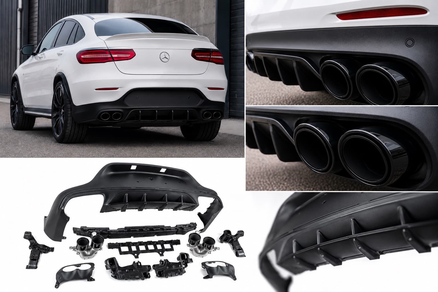 Задній дифузор з насадками (Дизайн AMG43)