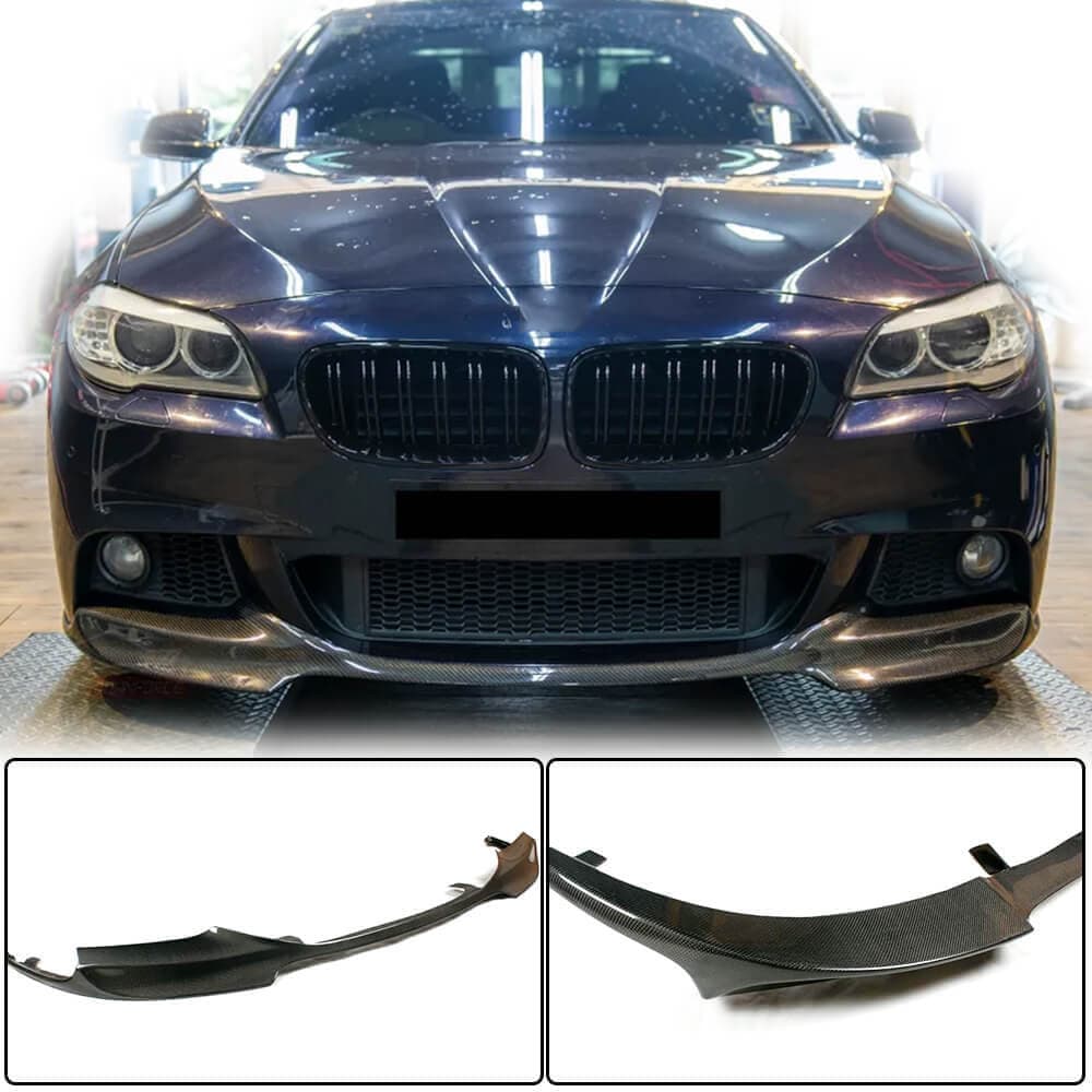 Накладка на передній бампер Lip V1 (для F10 M-Sport, Карбон)