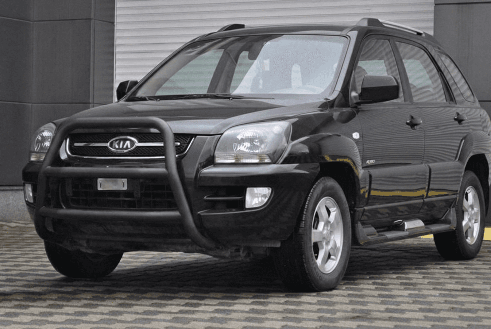 Кенгурятник WT018 Black (нерж.)