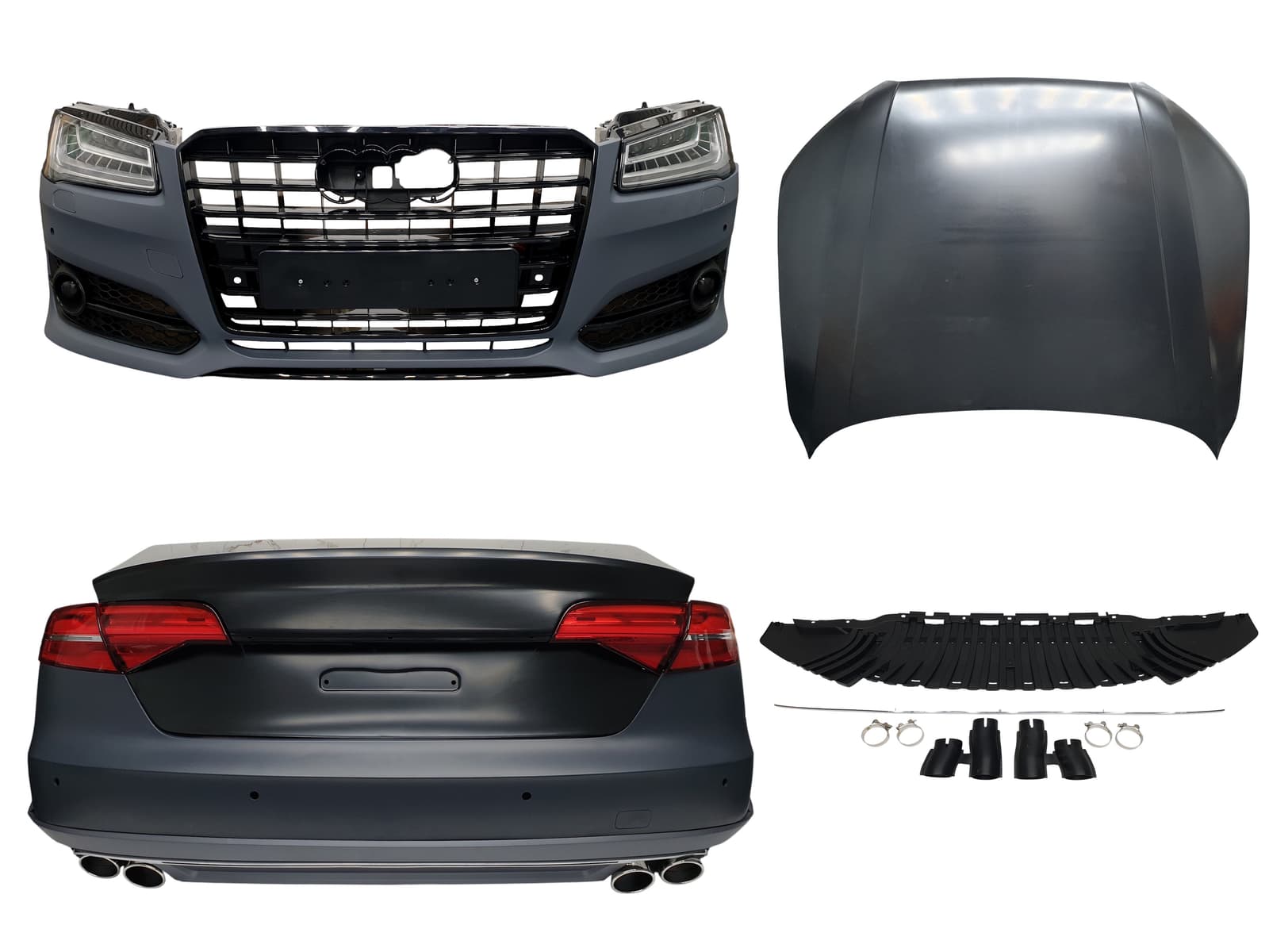 Комплект рестайлінга (в нову модель) (стиль S8 LCI) на Audi A8 D4 2010-2014 року