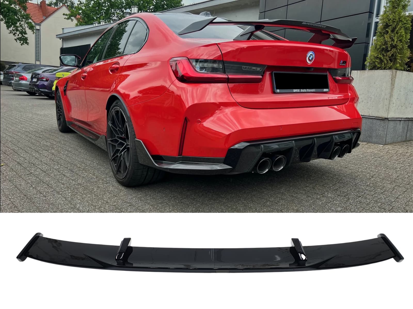 Спойлер Чорний глянець на BMW M3 G80 / G81 2021-2026 року