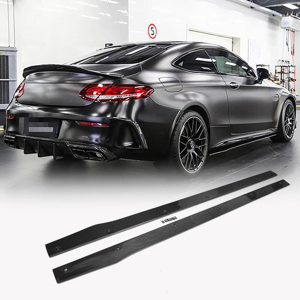 Бокові пороги V2 (для C43/C63 AMG 2015-2019, Карбон)