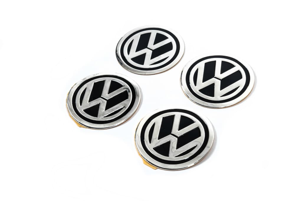 Наклейки на ковпачки 60мм vw-60-n-bl (4шт)