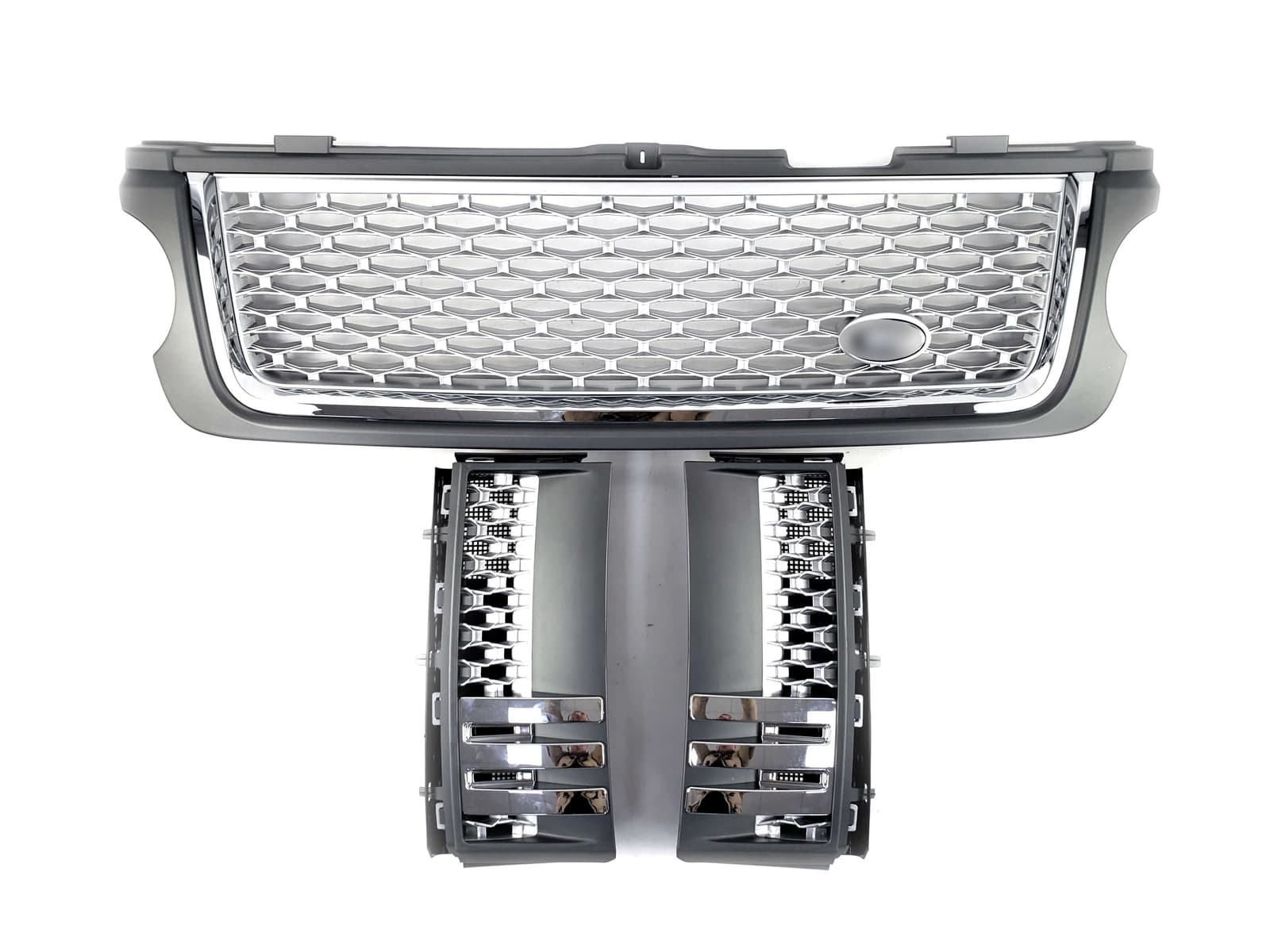 Решітка радіатора + жабра на Land Rover Range Rover Vogue L322 2010-2013 року