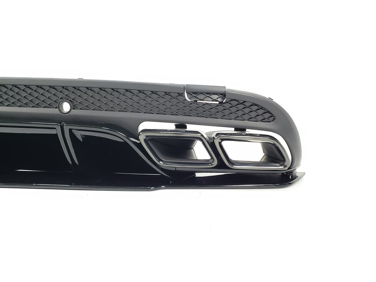 Дифузор (заднього бампера) Full Black (стиль AMG C63 Edition 1) Sedan на Mercedes-Benz C-Class W205 2014-2018 року 5