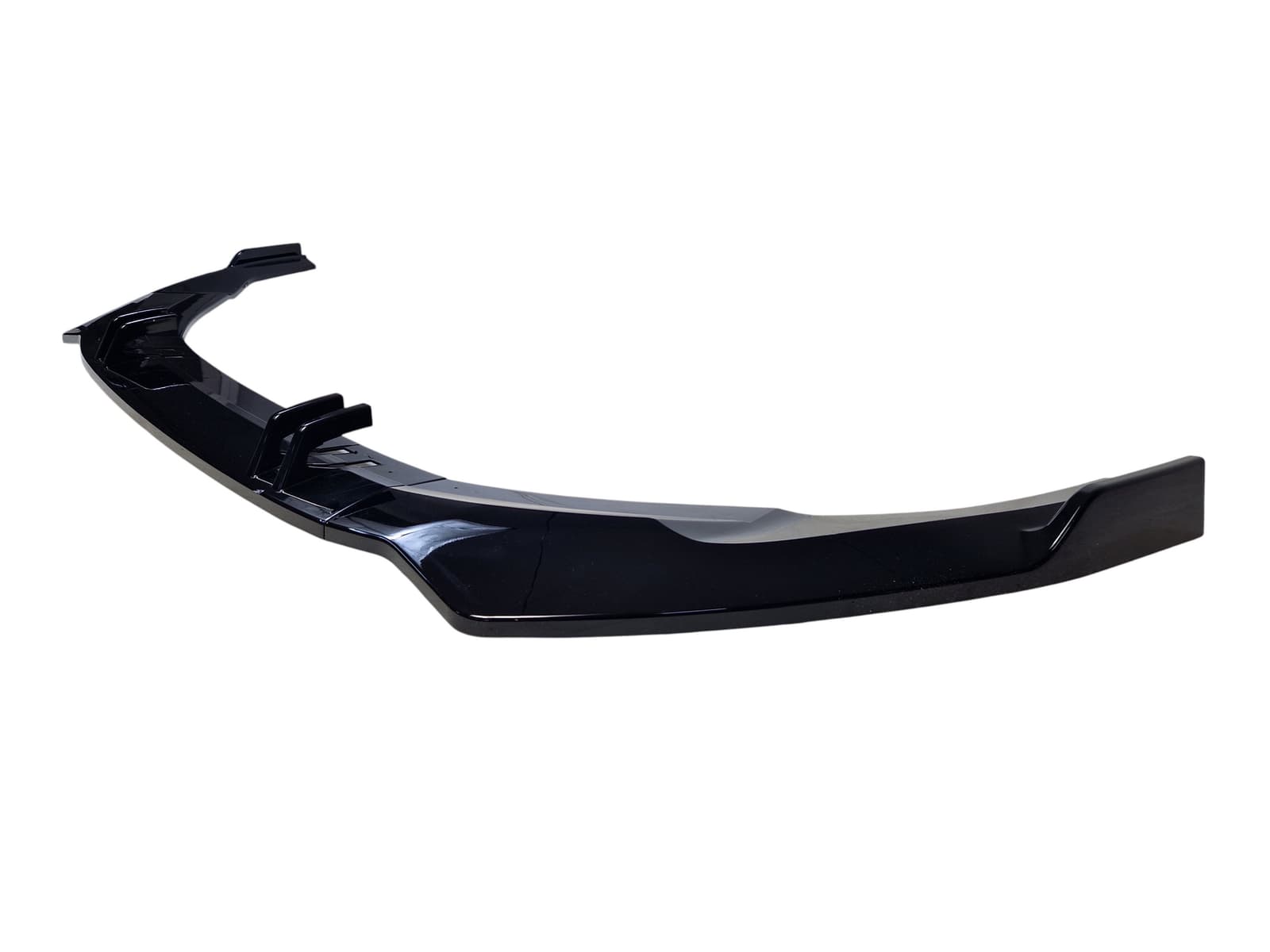Губа (переднього бампера) Full Black (RS бампер) на Audi A5 B9 2020-2023 року 3
