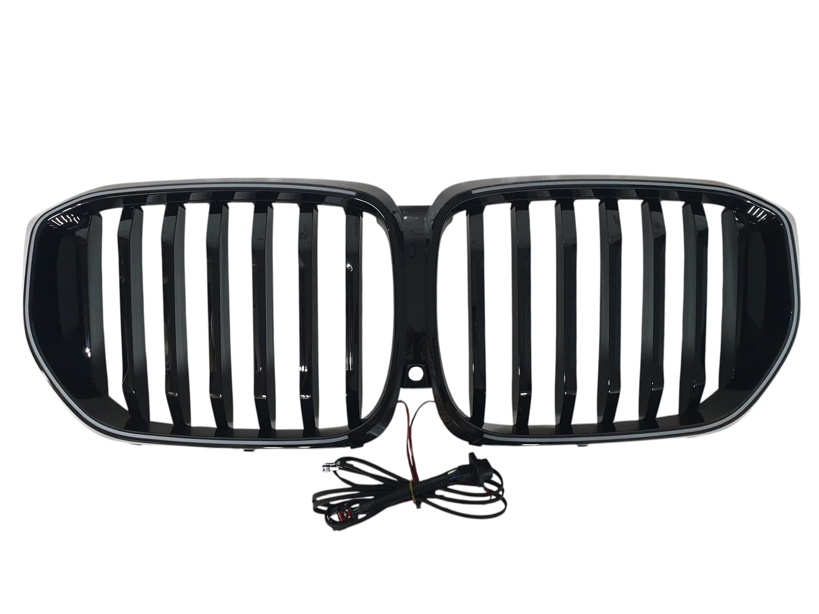 Ніздрі Чорний глянець LED (Iconic Glow) 1bar на BMW X5 G05 2023-2025 року 4