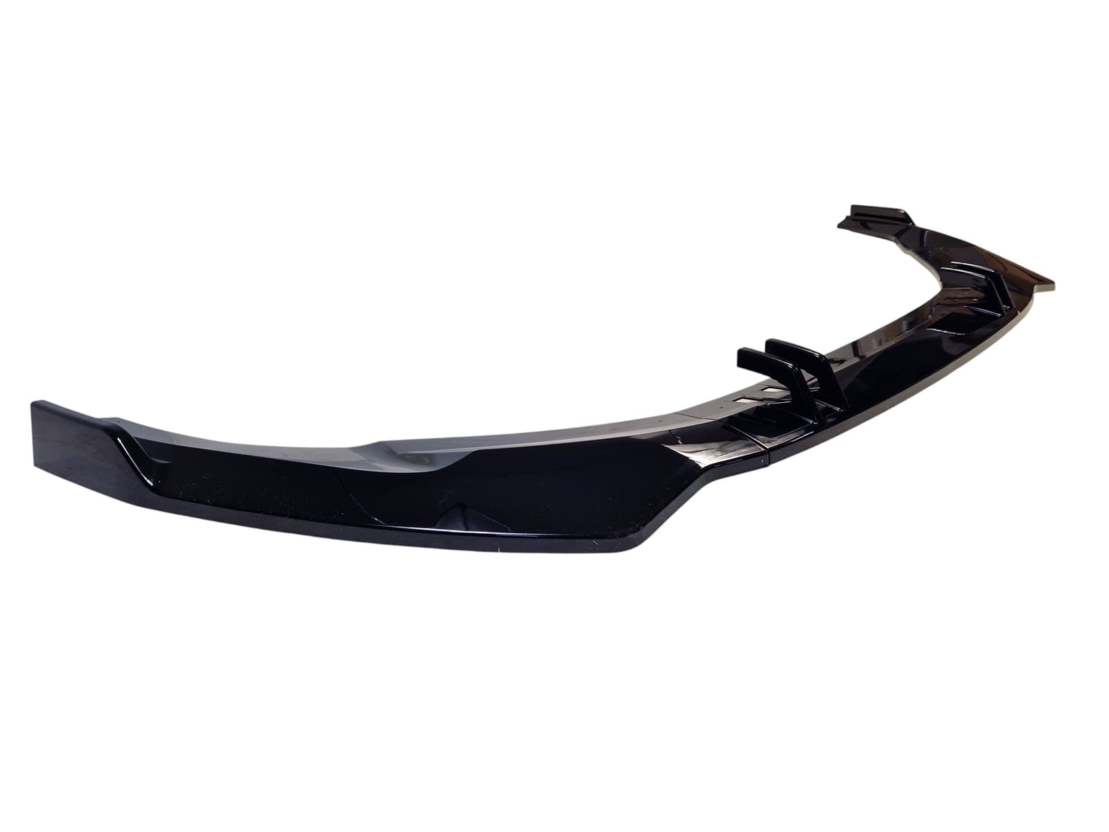 Губа (переднього бампера) Full Black (RS бампер) на Audi A5 B9 2020-2023 року 2